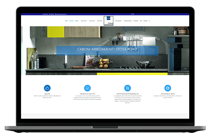 caboni arredamenti sito web